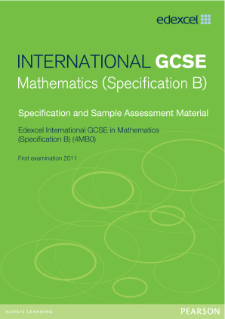 Edexcel International GCSE Mathematics B | Pearson Qualifications